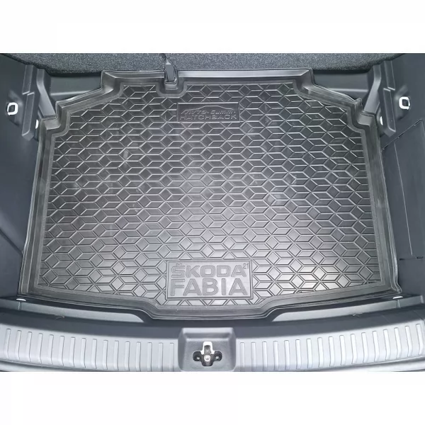 Килимки багажнику поліуретанові SKODA (Шкода) Fabia lV (2021>) - 1