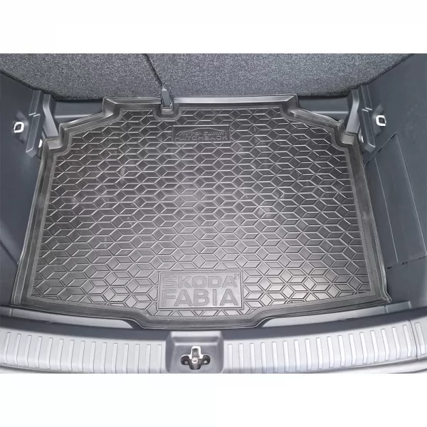 Килимки багажнику поліуретанові SKODA (Шкода) Fabia lV (2021>) - 2