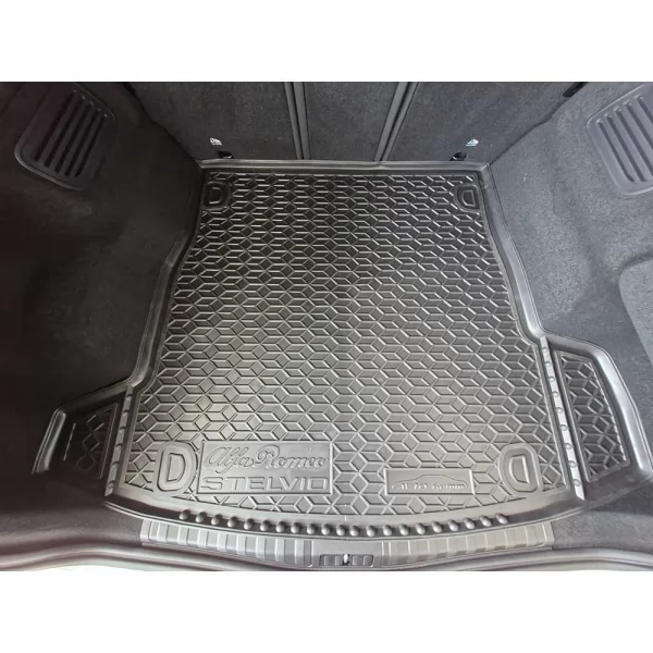 Килимки багажнику поліуретанові (без сабвуфера 2 вуха) ALFA ROMEO (Альфа Ромео) Stelvio (2017>) - 3