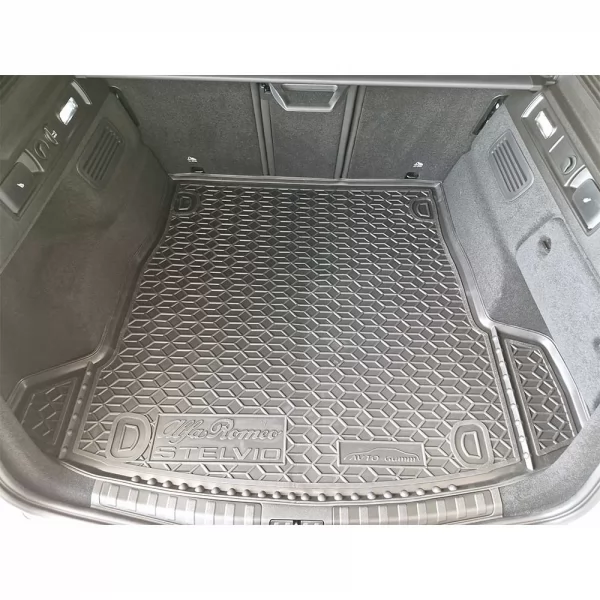 Килимки багажнику поліуретанові (без сабвуфера 2 вуха) ALFA ROMEO (Альфа Ромео) Stelvio (2017>) - 6