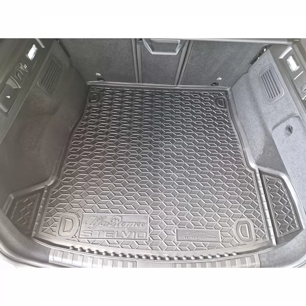 Килимки багажнику поліуретанові (без сабвуфера 2 вуха) ALFA ROMEO (Альфа Ромео) Stelvio (2017>) - 7