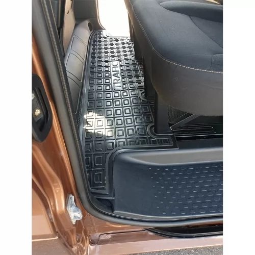 Килимки салону полiуритановi (двоє бічних дверей) RENAULT (Рено) Trafic lll (2015>) (2-й ряд) - 3