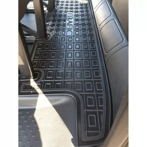 Килимки салону полiуритановi (двоє бічних дверей) RENAULT (Рено) Trafic lll (2015>) (2-й ряд) - 4