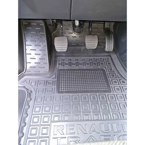Килимки салону полiуритановi RENAULT (Рено) Trafic (2021-) 1+2 (вантажний, пасажирський) - 8