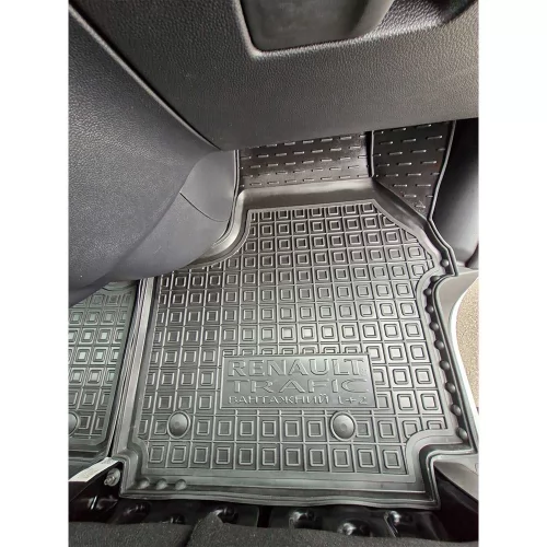 Килимки салону полiуритановi RENAULT (Рено) Trafic (2021-) 1+2 (вантажний, пасажирський) - 5