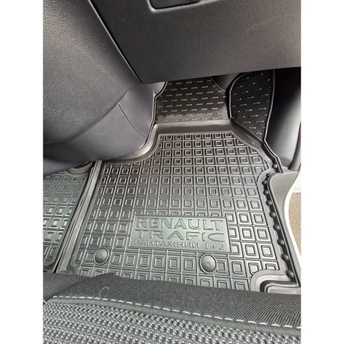 Килимки салону полiуритановi RENAULT (Рено) Trafic (2021-) 1+2 (вантажний, пасажирський) - 9