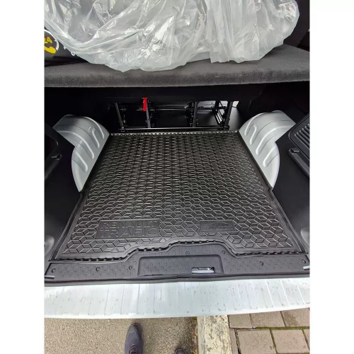 Килимки багажнику полiуритановий  RENAULT (Рено) Trafic (2021-) 1+2 (вантажний, пасажирський) - 1