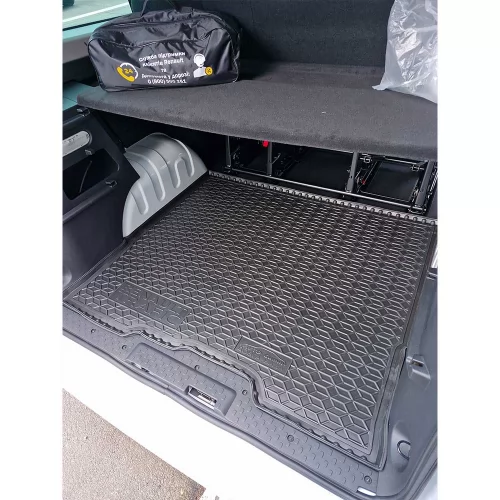 Килимки багажнику полiуритановий  RENAULT (Рено) Trafic (2021-) 1+2 (вантажний, пасажирський) - 5