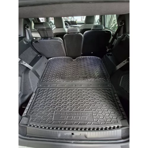Polyurethane trunk mats (7 seats) in 2 parts PEUGEOT P 5008 (2025>) (5місць) - 4