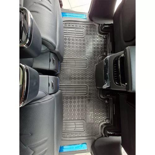 Polyurethane interior mats (2nd, 3rd row) 2-part interior (6 seats) ZEEKR 009 (2025>) (6місць) 