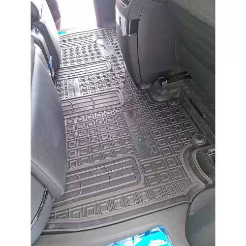 Polyurethane interior mats (2nd, 3rd row) 2-part interior (6 seats) ZEEKR 009 (2025>) (6місць)  - 1