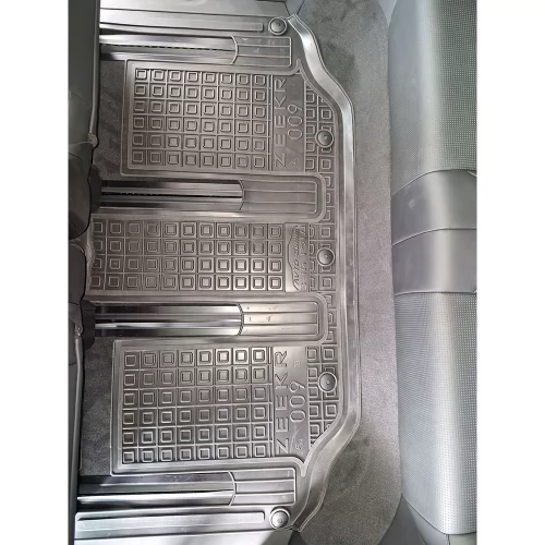 Polyurethane interior mats (2nd, 3rd row) 2-part interior (6 seats) ZEEKR 009 (2025>) (6місць)  - 9