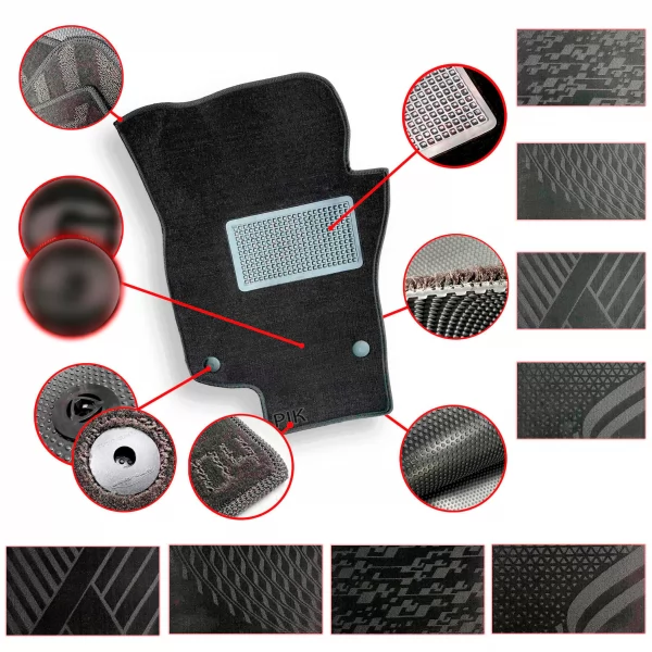 Interior textile mats ZEEKR 009 (2025>) (6місць) 