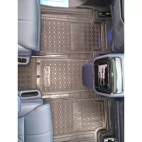 Polyurethane interior mats (2nd, 3rd row) 2-part interior ZEEKR 9X (2025-) - 2