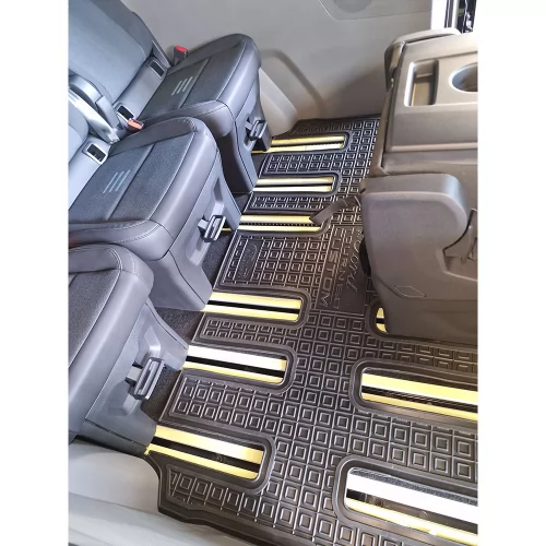 Custom (Tourneo) Passenger Polyurethane Floor Mats – 2-Piece Set (8-Seater) FORD Custom (Transit/Tourneo) (2024>) 1+1 - 1