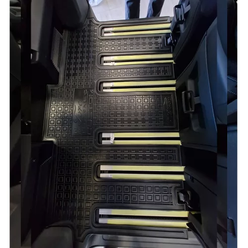 Custom (Tourneo) Passenger Polyurethane Floor Mats – 2-Piece Set (8-Seater) FORD Custom (Transit/Tourneo) (2024>) 1+1 - 3