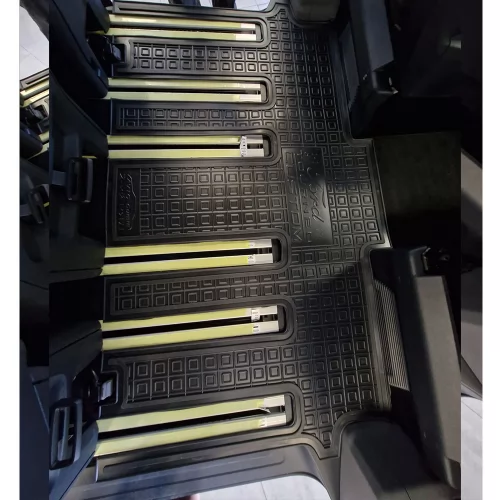 Custom (Tourneo) Passenger Polyurethane Floor Mats – 2-Piece Set (8-Seater) FORD Custom (Transit/Tourneo) (2024>) 1+1 - 6