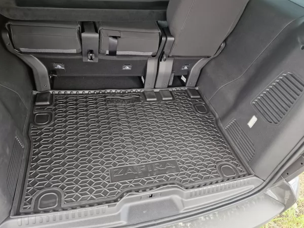 Polyurethane trunk mats (with longitudinal adjustment) OPEL Zafira-Life-(2019-)-(2-3-й-ряд)-BUSINESS-(Enjoy)-(8м)