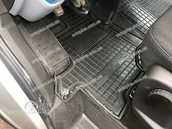 Килимки салону поліуретанові FORD (Форд) TOURNEO Custom (2013>) (1+2 перший ряд) - 1